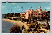 Honolulu HI-Hawaii, The Royal Hawaiian Hotel, Exterior, Vintage Postcard picture