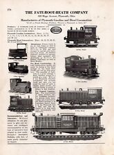 1928 Fate-Root-Heath Company Gasoline and Diesel Rail Locomotives Print Ad 46 picture