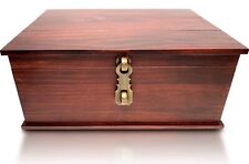 Antique Style Wood Storage Box Wooden Keepsake box for Jewelry Boxes Home Decor picture