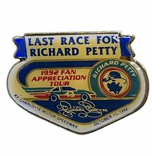 Richard Petty Last Race Charlotte Motor Speedway Pontiac STP NASCAR Lapel Pin picture