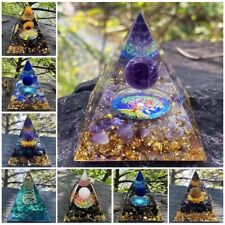 1pc MIX Random Crystal Sphere Orgonite Pyramid Chakra Energy Orgone Stone Gift picture