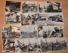 Lot Of (24) September 6, 1943  Frankford Junction Train Crash Photos picture