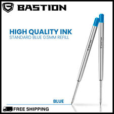 BASTION PENS INK REFILL REPLACEMENT CARTRIDGE Bolt Action Pen Fine Tip Blue 2X picture