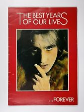 Steve Harley & Cockney Rebel Signed Program Org The Best Years Of Our Lives 1975 picture