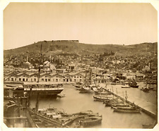 Türkiye, Izmir (Smyrna), General view Vintage albumen print albumin print  picture