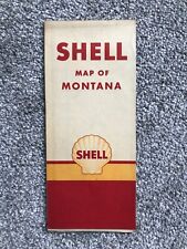 1946 Shell Oil Company road map of Montana picture