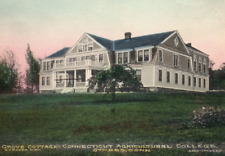 Storrs Connecticut Agricultural College Grove Cottage University Postcard picture