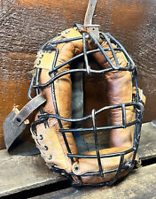 Antique 1910s 20s Spider-Man Goggle Eye Style Baseball Catchers Mask Vtg picture