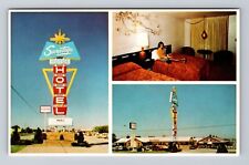 Tulsa OK-Oklahoma, Saratoga Motor Hotel Advertising Antique Vintage Postcard picture
