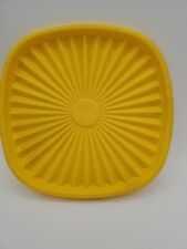 Vintage Tupperware Lid 841-4 MCM Yellow 6.5 Inch Diameter - (LID ONLY) picture