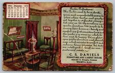 Postcard Parlor Reflections C.S. Daniels Furniture Carpet House Wichita Kansas picture