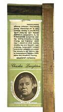 Early 1930's Matchbook Charles Laughton Film Movie Motion Pictures Image Vtg USA picture