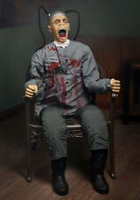 Halloween 5' FT ANIMATED DEATH ROW PRISONER Prop HAUNTED HOUSE ELECTRIC CHAIR picture