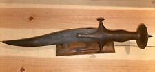 ANTIQUE INDO-PERSIAN Mughal DAMASCUS WOOTZ Dagger w/ sword Hilt 19th C 15” picture