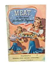 Vintage 1942 Meat in the Meal for Health Defense Recipe Cookbook John Howard picture