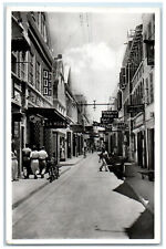 c1940's Commercial Center Curacao N.W.I Art Palace Hosiery RPPC Photo Postcard picture