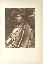 THE VANISHING RACE  - 8 - AN INDIAN WOMAN'S DRESS - BLACKFOOT - GENUINE  - 1925 picture