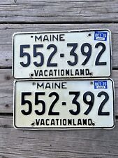 Maine 1976 Pair License Plate 1976 Pair  Maine License Plates picture