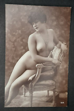 Risque Victorian Era French Postcard Antique Turn of Century Post Card #104 picture