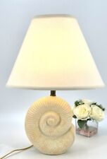 Vintage Mar-Kel Lighting Inc Beige Shell Shaped Table Lamp 24