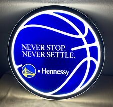 Hennessy Cognac NBA Golden State Warriors Basketball LED Wall Hanging Bar Sign picture