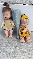 Vintage Pebbles and Bamm Bamm Dolls - Original 1963-64 IDEAL TOYS WITH CLUB CUTE picture