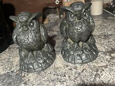 Vintage Gatco  metal owl bookends picture