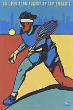 Rare-2008 Original US Open Tennis Player Poster Milton Glaser 36
