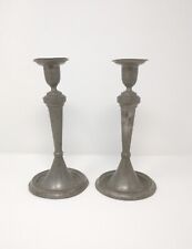 MAGICAL 18th c. Pewter Candlesticks 8½