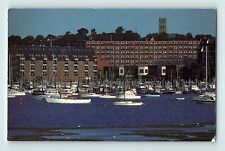 Lynn Harbor Maine Downtown Waterfront Area Bunch of Sailboats Waters Postcard E8 picture