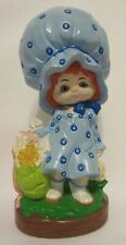 Vintage 1970s Girl Blue Bonnet Hat Doll Figure 10