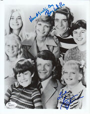 Susan Olsen Barry Williams autographed signed Brady Bunch 8x10 BW cast photo JSA picture