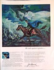1961 John Hancock Life Insurance Paul Revere's Midnight Ride Print Ad picture