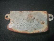 Antique Magnavox Metal Nameplate Badge Tag Label picture