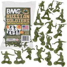 BMC Classic Marx Russian Plastic Army Men -Second World Warrior Figure U.S. Gree picture