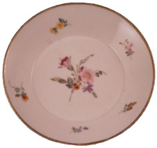 Antique 18thC Gotha Porcelain Floral Saucer Porzellan Untertasse German Germany picture