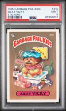 1985 Topps OS1 Garbage Pail Kids Series 1 Sicky Vicky 21b Matte Card PSA 9 MINT picture