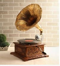 Antique Gramophone, Fully Functional Working Phonograph, win-up record playe picture