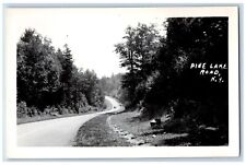 New York NY Postcard RPPC Photo Pine Lake Road Car Scene c1950's Vintage picture