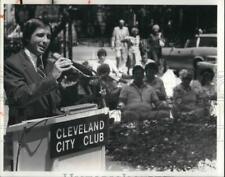 1981 Press Photo Benny Bonnao at City Club Forum Eastman Park picture