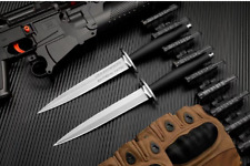 New DoubleEdge N690 Blade GlassFiber Handle Tactics Survival Hunting Knife FC22 picture