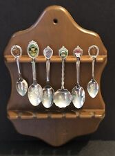 Vintage Silverware Spoon Collection USA States Michigan Wall Plaque Display picture