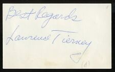 Lawrence Tierney d2002 signed autograph 3x5 Cut American Actor Mobster Roles picture