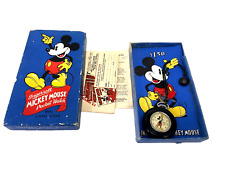 Vintage 1930s Mickey Mouse Lapel Pocket Watch and box Ingersoll picture