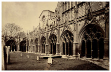 England, Canterbury Cathedral, Cloister Vintage Albumen Print Albumin Print  picture