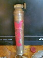 Pyrene Jeep DODGE GMC US WW2 Old Brass Fire Extinguisher Still Full picture