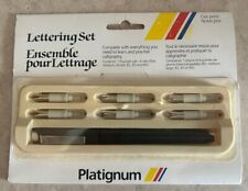 Vintage Platignum Pen Set 6 Nibs, Made In England picture