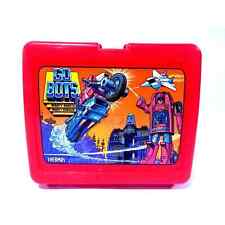 Vintage Tonka GOBOTS 1984 Lunch Box Thermos Brand Red Plastic picture