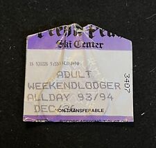 PEEK’N PEAK 12/26/1993-94 Ski Lift Ticket NEW YORK Resort Travel Souvenir Wicket picture