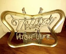 Vintage Miller High Life Soap Creek Beer Neon Light Bar Sign Parts READ Descrip picture